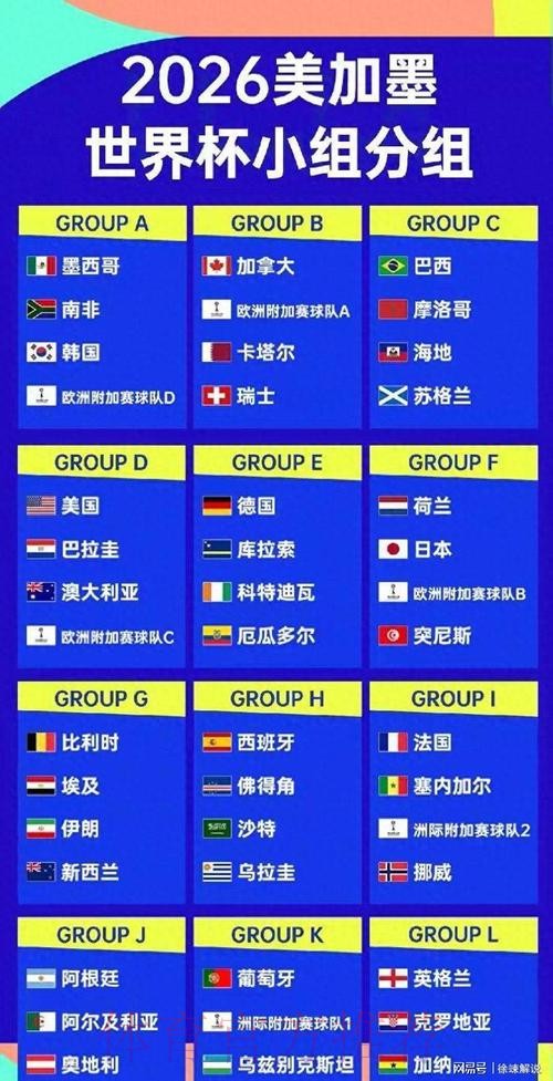 世界杯球队名单